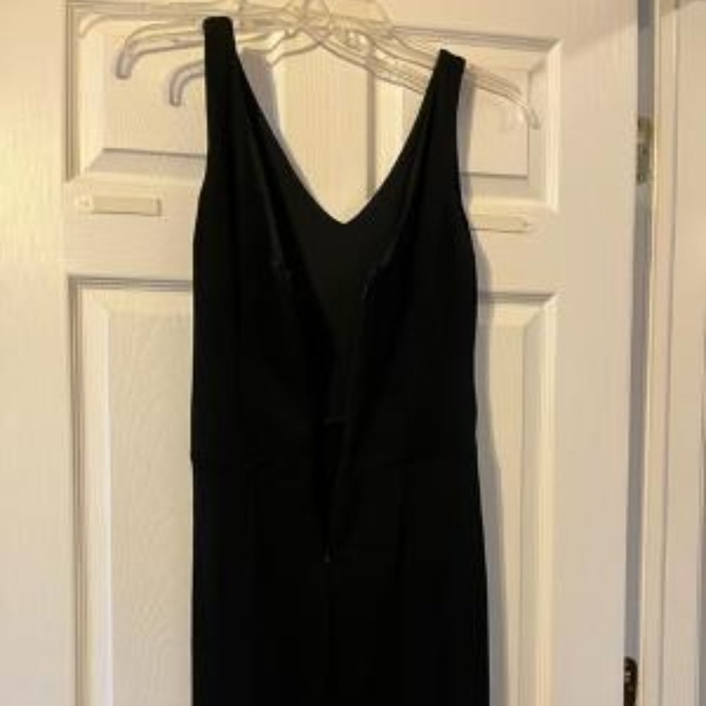 Black V Neck Dress, Ralph Lauren, Size 6